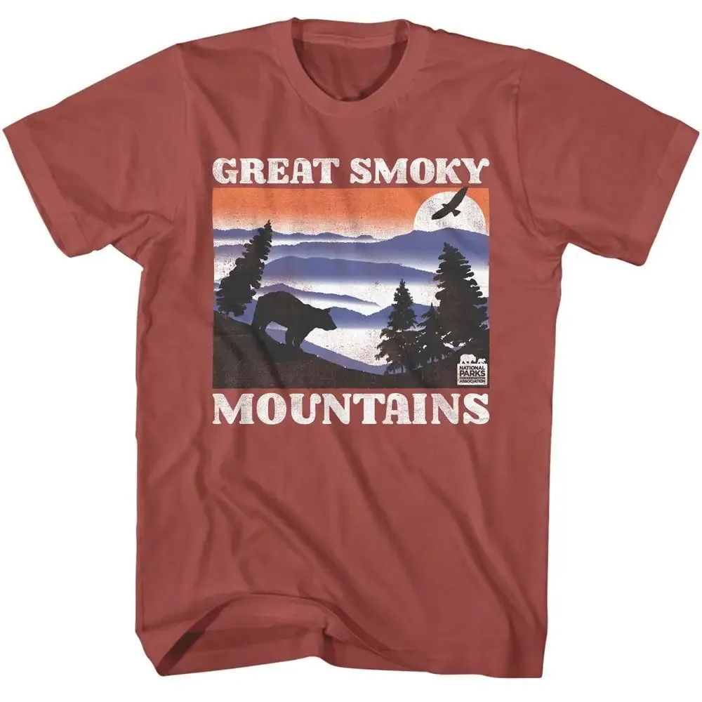 Great Smokey Mountains Bear National Parks Brands T Shirt