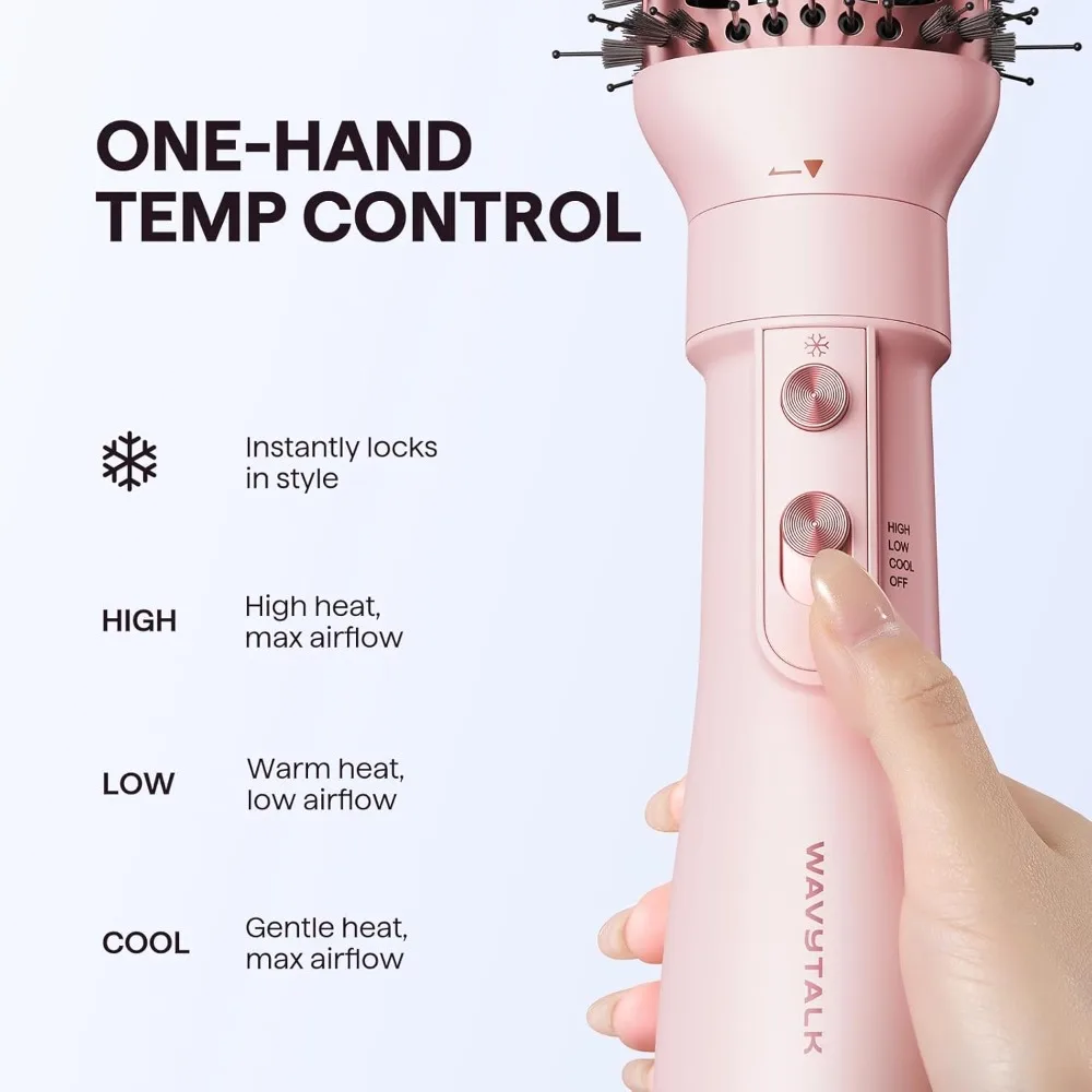 

Blow Dryer Brush Set, Air Sculpt 5-in-1 Hot Air Brush Set, Multi Hair Styler for Salon Blowouts, Smooth Curls - Free Delivery