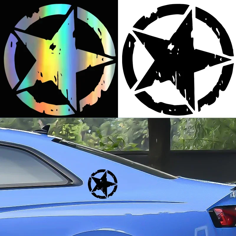 

Reflective Premium Car Stickers - 3 Colors Star Design Vinyl Decals for Auto & Motorcycle