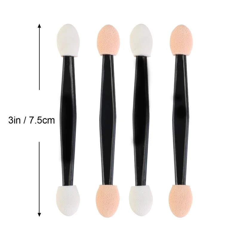 30/50/100PC Eye Shadow Brush Makeup Dual Sided Sponge Nylon Set Eye Shadow Brushes For Cosmetic Applicator Makeup Hot Disposable