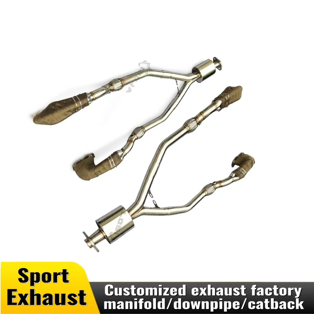 

Exhaust downpipe for Subaru Legacy 3.0 2003-2012 Stainless steel insulated exhaust pipe catalytic converter head fittings custom