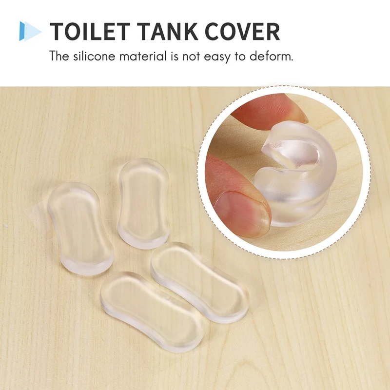 

A23P Toilet Seat Bumper Replacement Kit, Suitable For Bidet, Universal And Silent Anti-Collision Transparent Sticker