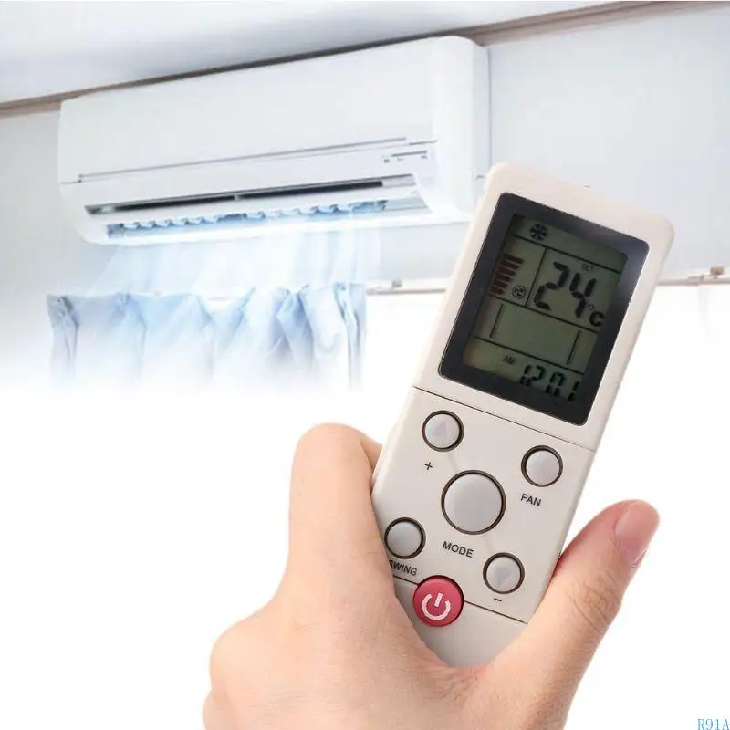 R91A เครื่องปรับอากาศ Universal Remote Controller การแทนที่สำหรับ AUX YKR-F/09E YKR-F/001 YKR-F/006 YKR-F/09 YKR-F001
