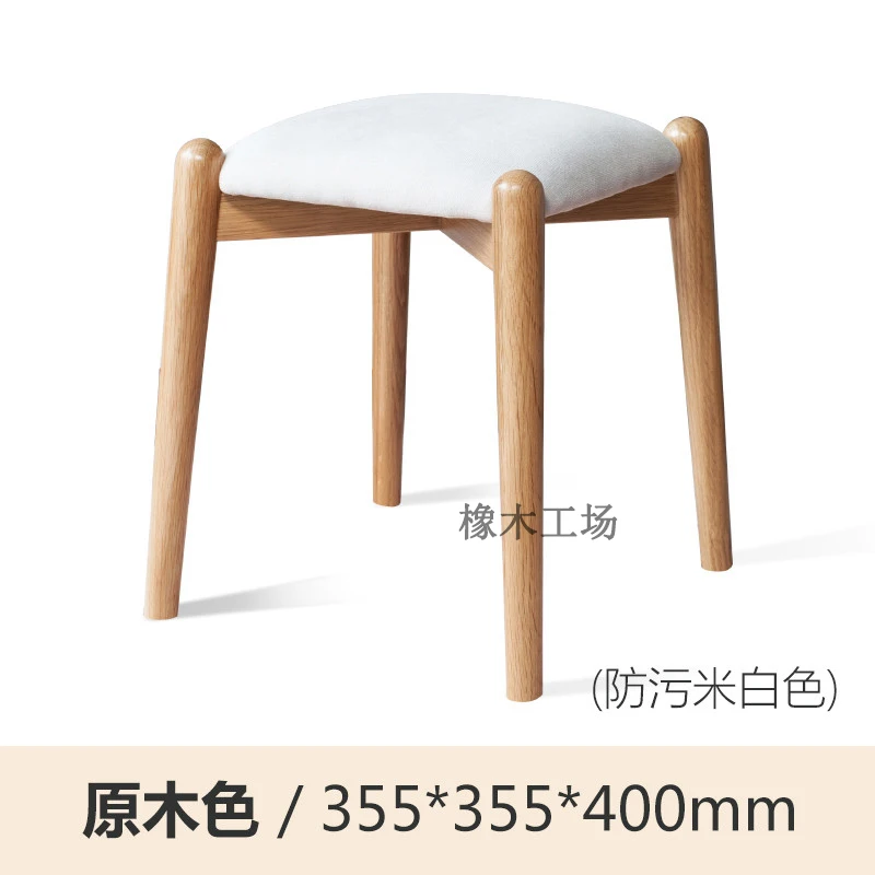 طاولة مستحضرات تجميل صغيرة من خشب البلوط الصلب، مكتب بسيط وحديث، شقة صغيرة شمالية لمستحضرات التجميل