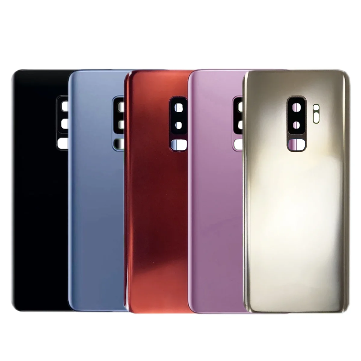  New For Samsung Galaxy S9 Plus Battery Back Cover Panel Rear Door Housing Case Camera Lens Replace
