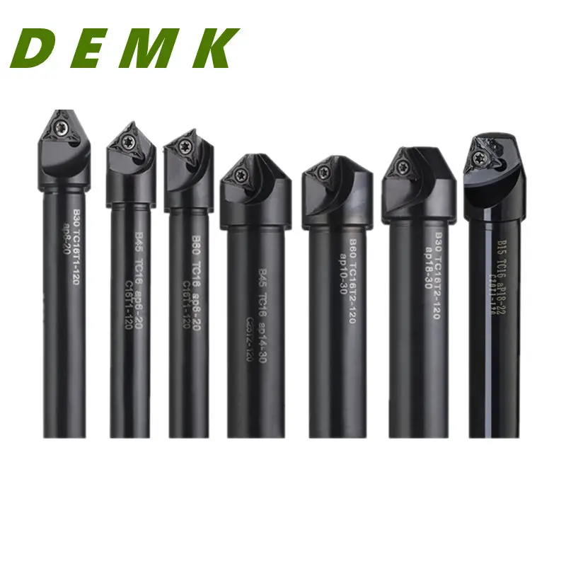 Chamfering cutter Countersink Bar Indexable Chamfer Milling Cutter Tool Holder 30 45 60 Degree TC AP C20-20 C16-16 Spot Drilling