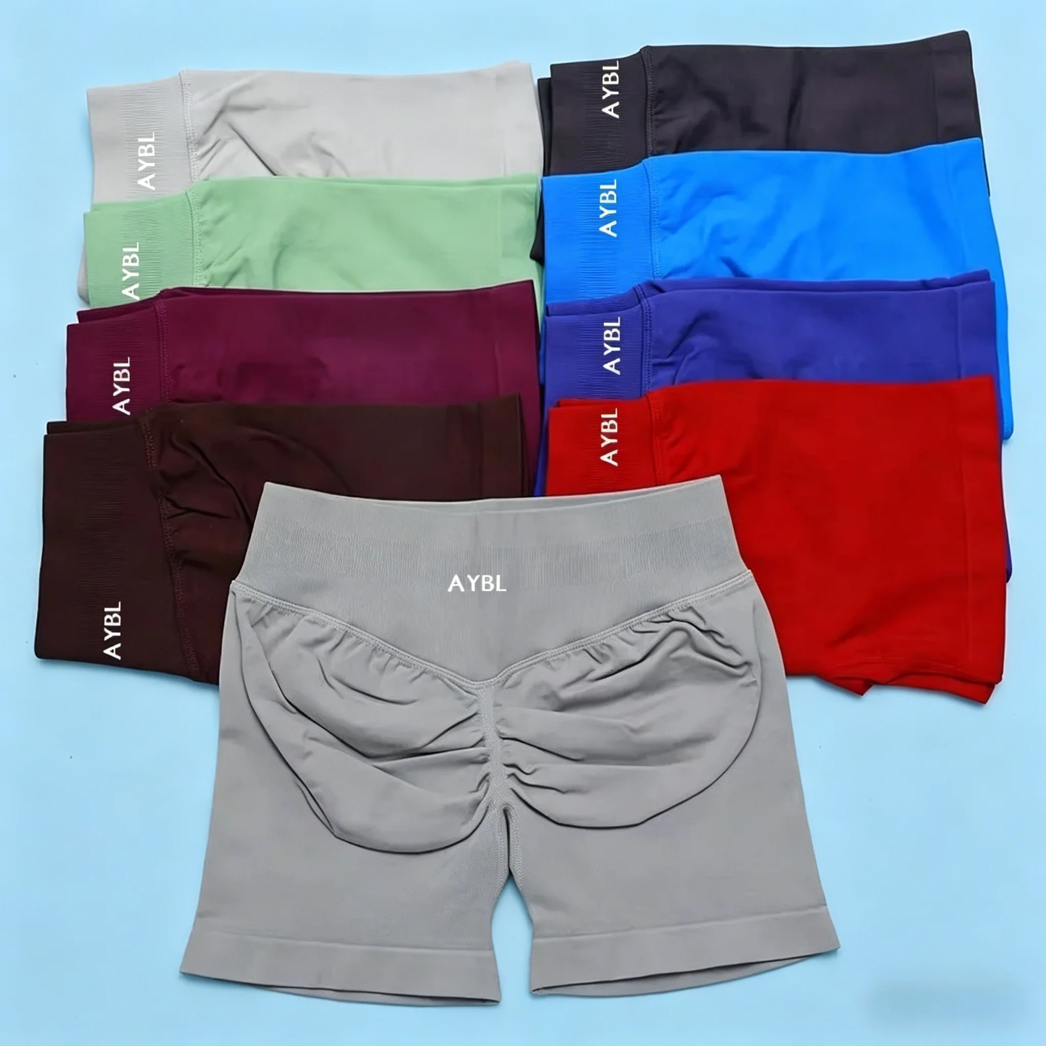 

AYBL Trendy Yoga Shorts Adapt Seamless Women Seamless Sports Yoga Shorts Gym clothes Fitness Workout wear Scrunch Bum Tights