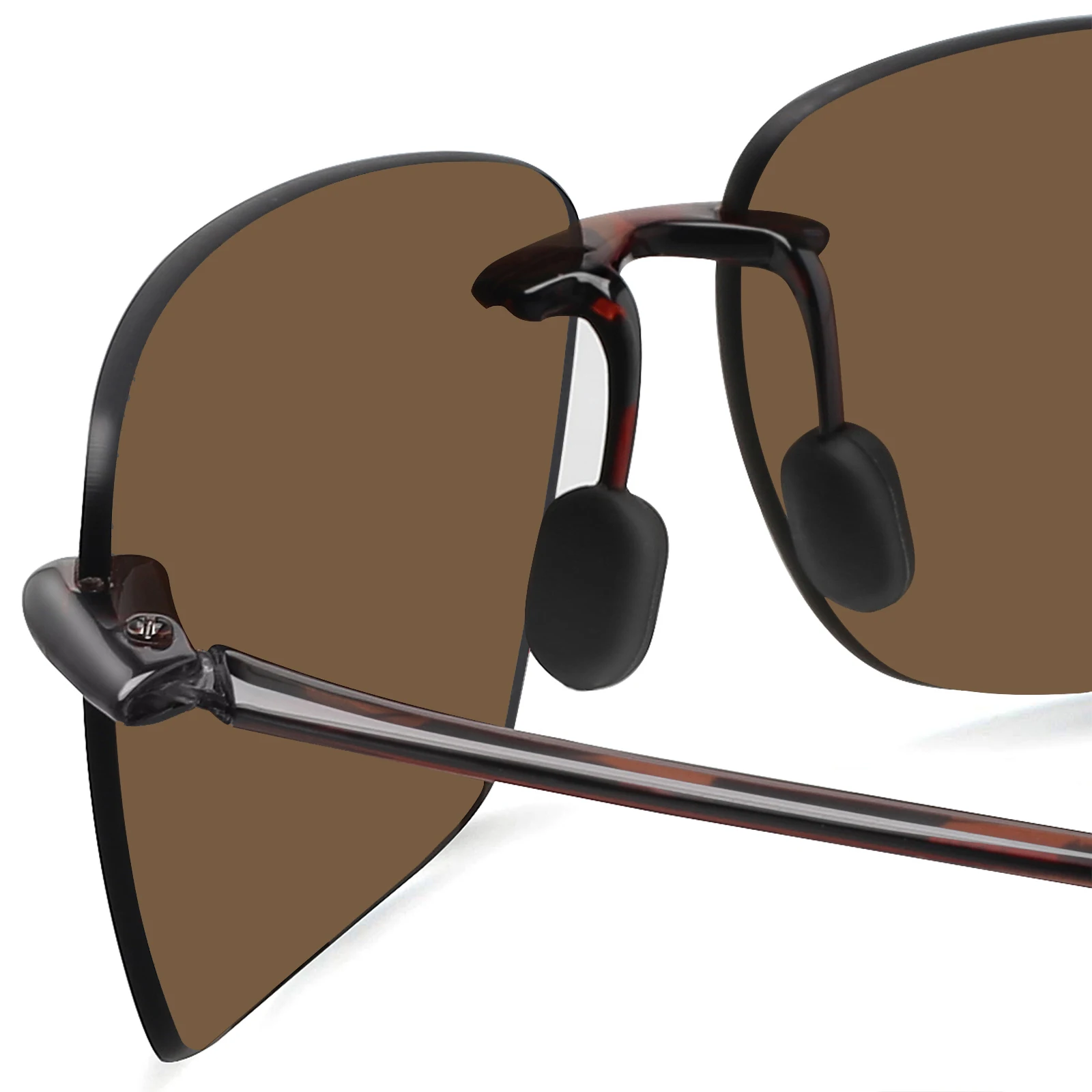 JULI Polarisierte Klassische Sportsonnenbrille für Männer & Frauen Tr90 Rahmenlos für Laufen Angeln Golf Autofahren Gafas De Sol Hombre MJ8 – Detail 38