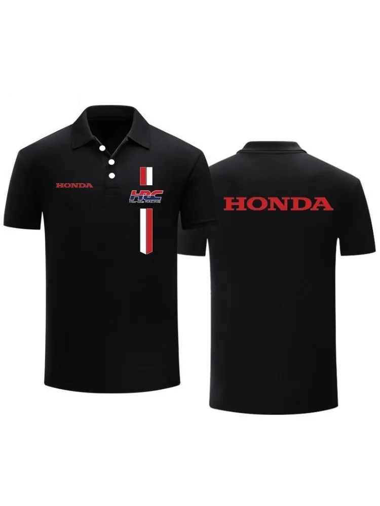 AliExpress HRC Honda Racing Logo, Honda Racing Suit, POLO Short-sleeved T-shirt, Summer Men's Casual
