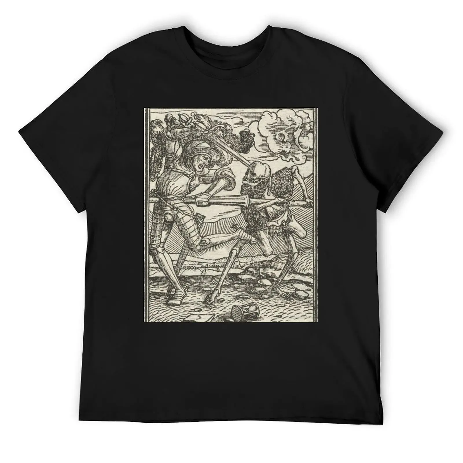 The Dance of Death - Hans Holbein T-Shirt vintage anime shirt sports fans sublime mens t shirt