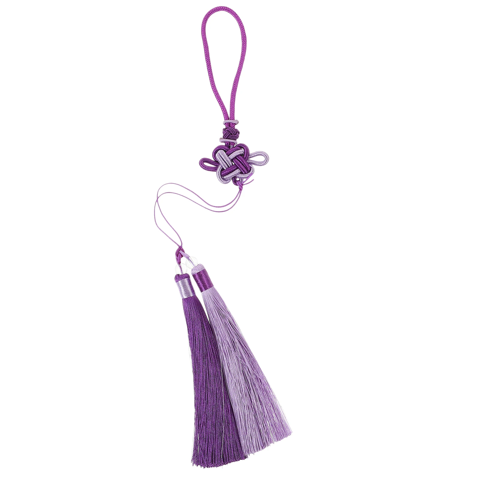 

Tai Chi Tassel Large Red Dark Blue Ear Hanging Ribbon Car Home Decor Chinese Knot naments DIY Crafts New Year