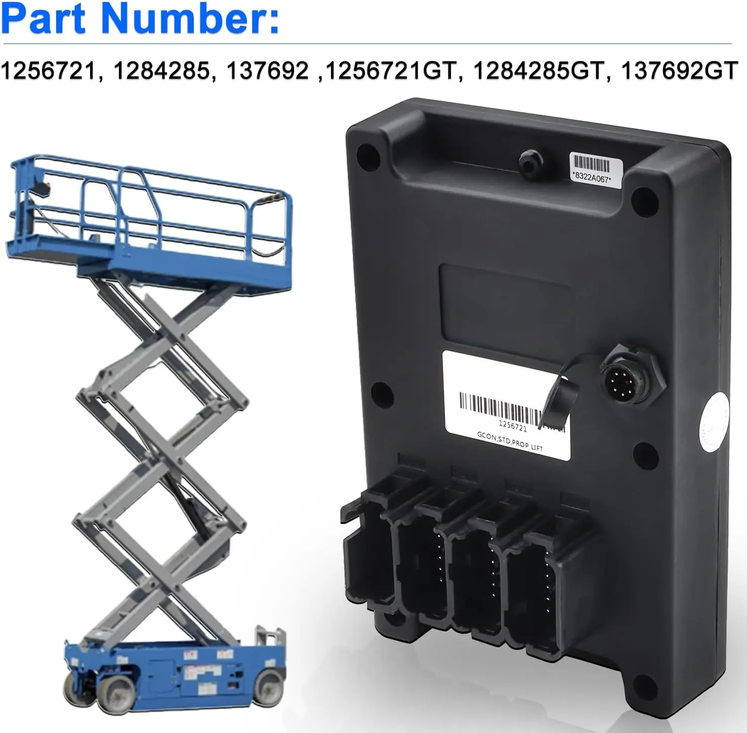 

1256721, 1256721GT, 1284285, 1284285GT, 137692, 137692GT Control Box for Genie Scissor Lift GR-12 GR-15 GR-20 QS-12R 15R 15W US