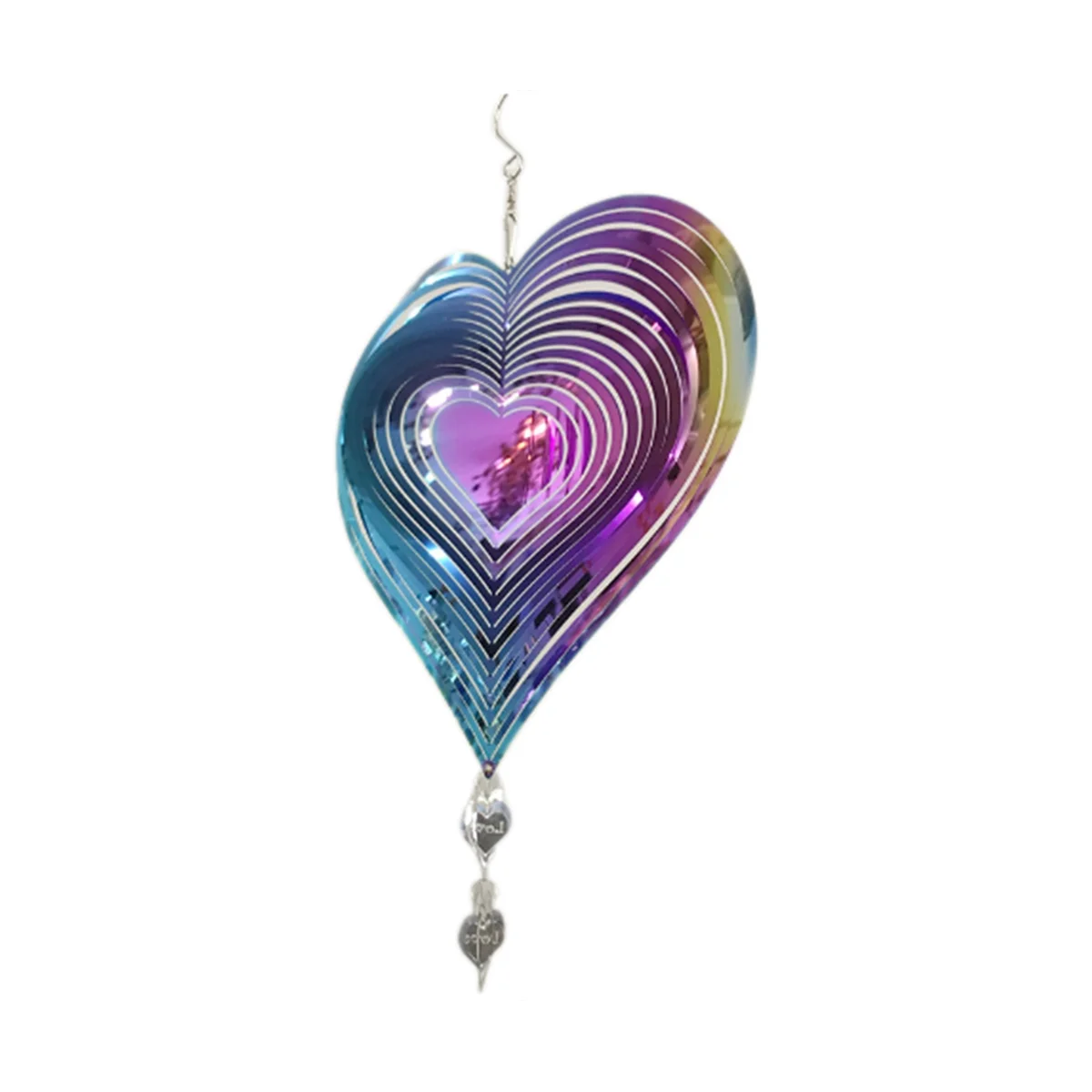 3D obrotowe dzwonki wiatrowe wiatraczek na prezent do ogrodu ślubnego na zewnątrz estetyczne wisząca dekoracja 20x36cm