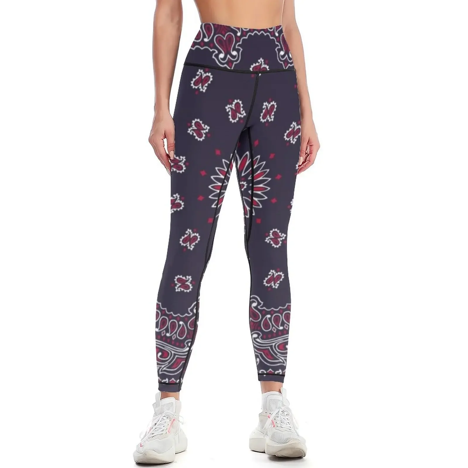 

Blue & Red Bandana Leggings fitness set gym Jogger pants sports tennis for sport pants Womens Leggings
