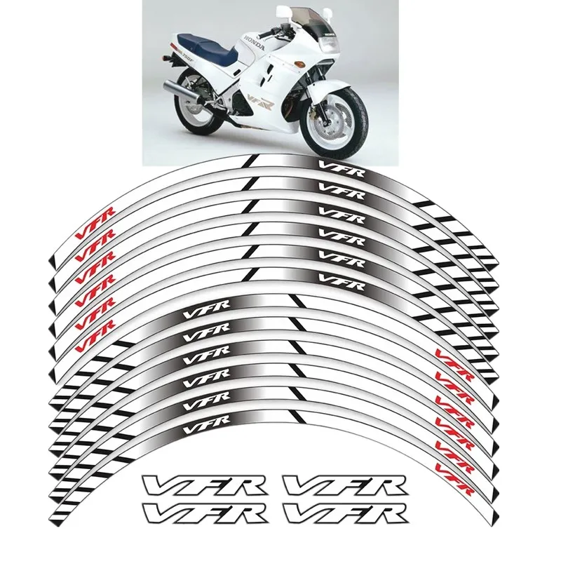 For Honda VFR VFR750 VFR800 VFR1200 VFR1200F Motorcycle Parts Contour Wheel Decoration Decal Sticker - B