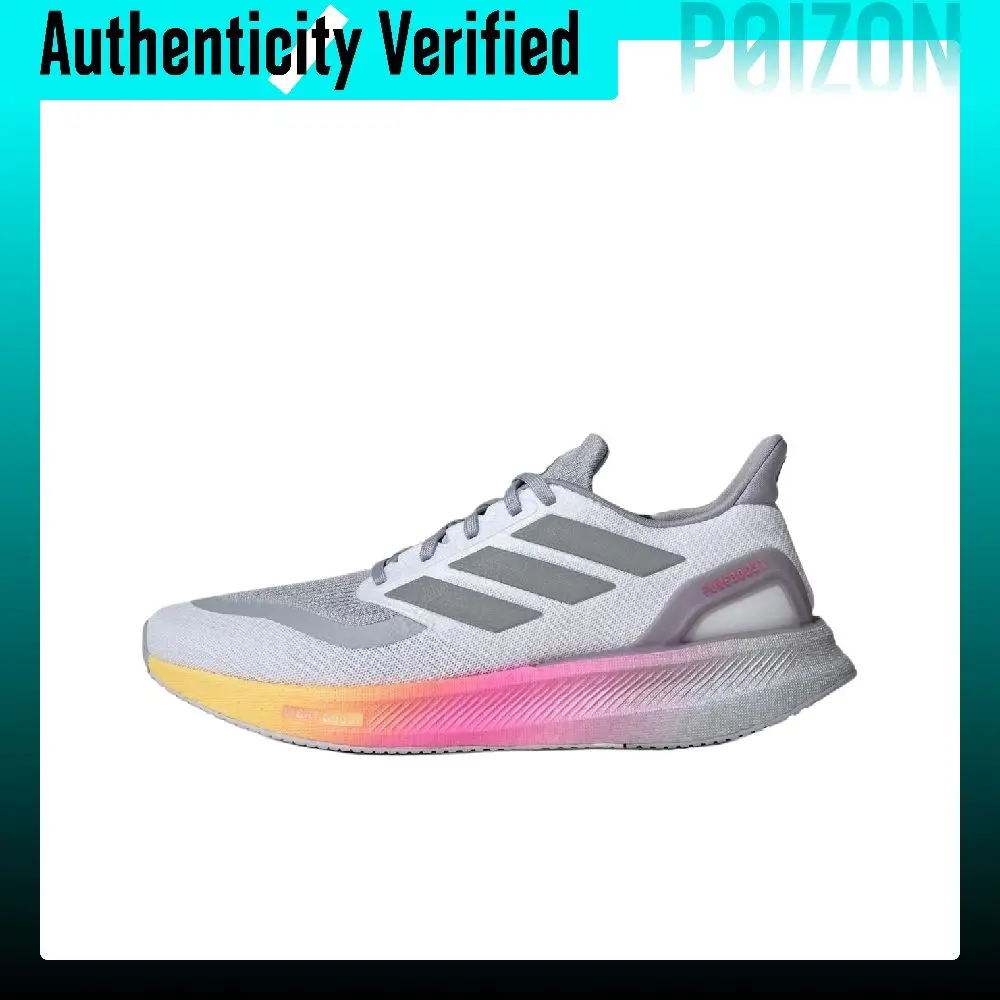 Adidas PUREBOOST 5 Breathable Low top Training Physical Fitness Test & Exam Racing Running Shoes Unisex Gray IE8463