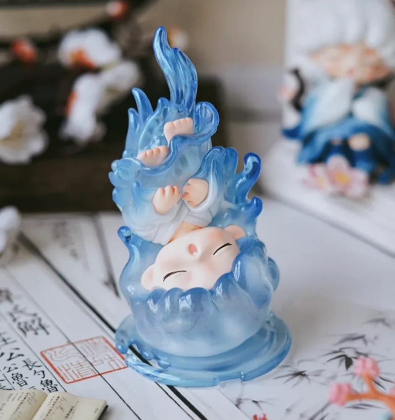 YUMO Chinesische mythologische Figur zum Sammeln, Blindbox, trendiges Spielzeug, Display, Geschenk für Mädchen, versteckte Ausgabe, nationaler Stil