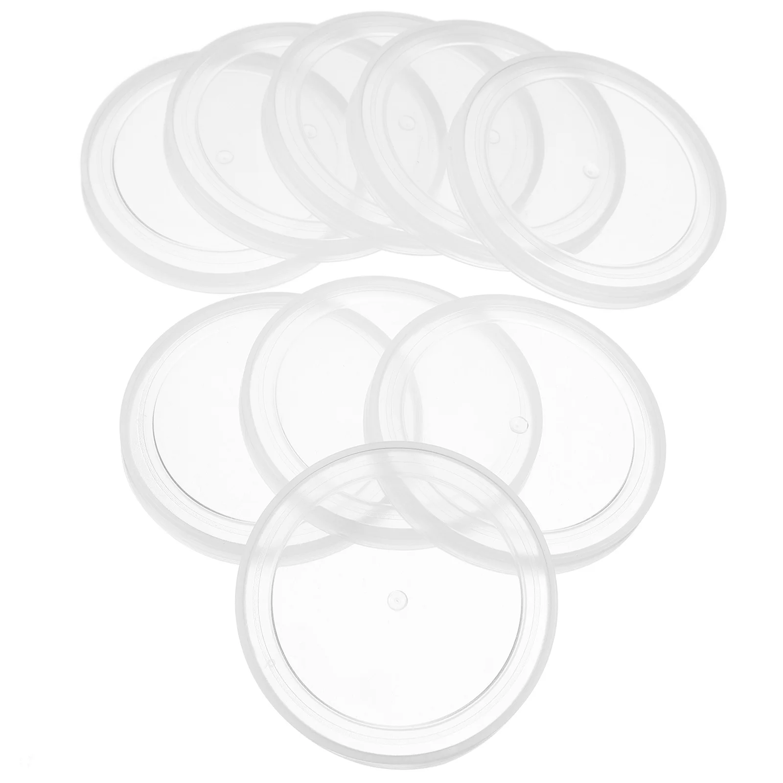 

20pcs Clear Can Covers 54Mm Reusable Transparent Lids For Soda Cans Food Storage Pet Food Jars Juice Beverage Freshness Seal Cap