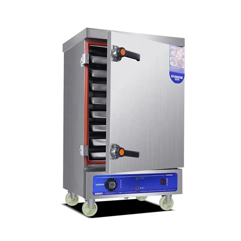 

Профессиональная кухонная пароварка: полностью автоматическая электрическая/газовая пароварка для риса, тележка-пароварка, оборудование для приготовления на пару, для быстрого приготовления еды