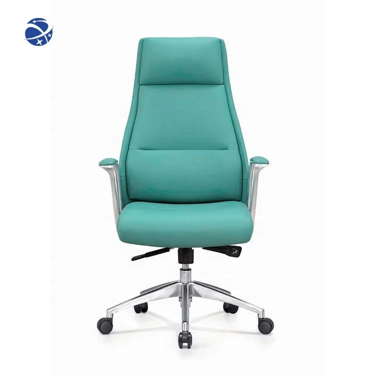 YYHC Furniture Manufacturer Commercial Furniture Adjustable Arm Ergonomic High Back Leather Office Chair