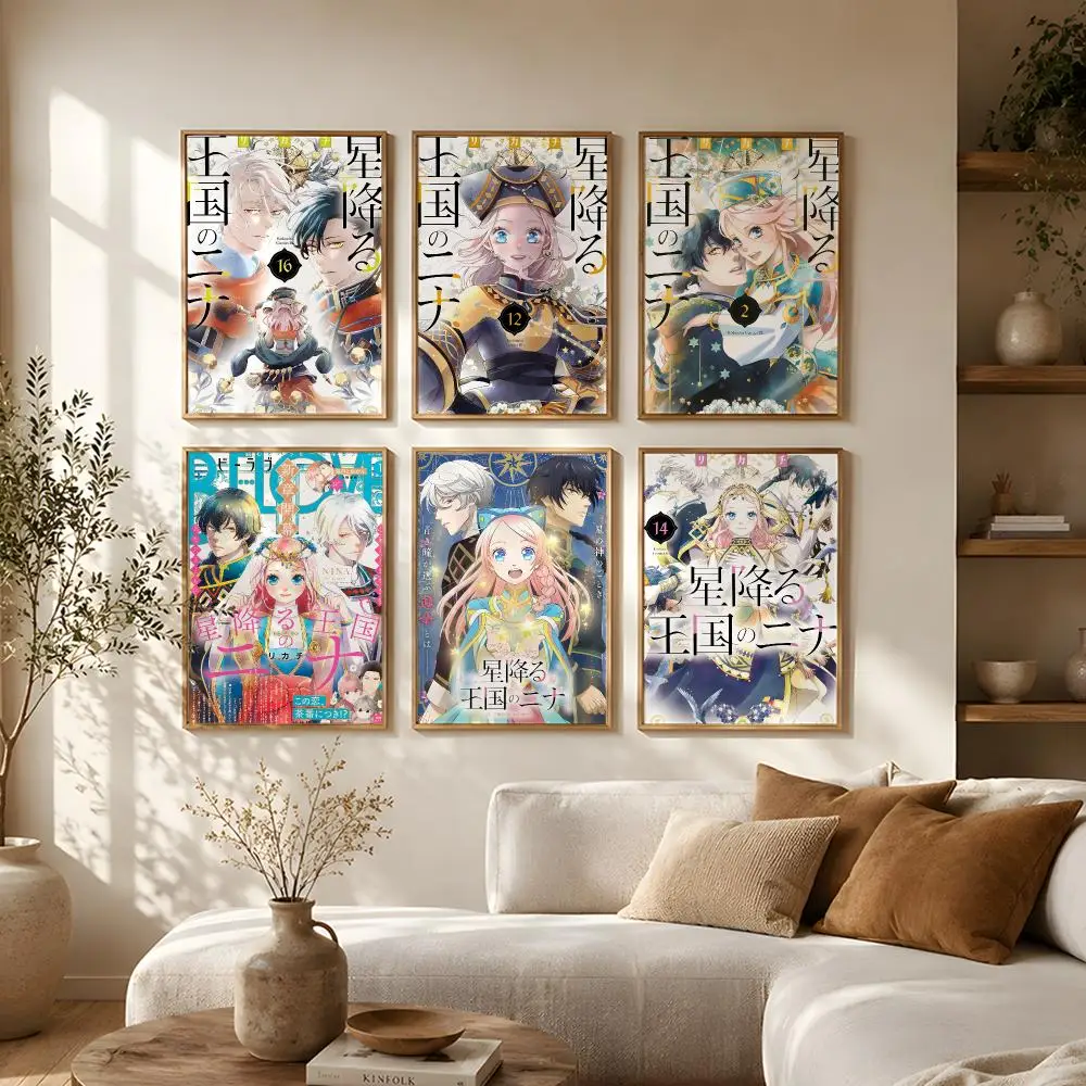 Anime Nina the Starry Bride Poster Self-Adhesive HD Mural Wall Decals, Living Room Bedroom Home Decor Gift