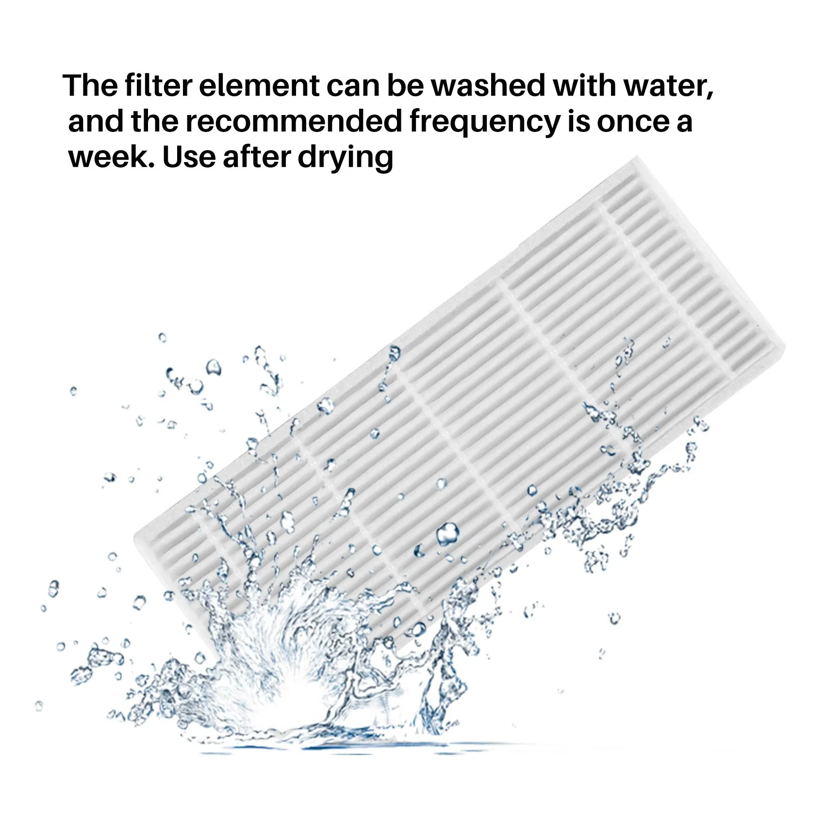Accesorio para Cecotec Conga 1490 Robot Aspirador Repuestos Pack de 1 Cepillo Principal, 4 Filtros Hepa, 6 Cepillos Laterales, 3 Trapeadores