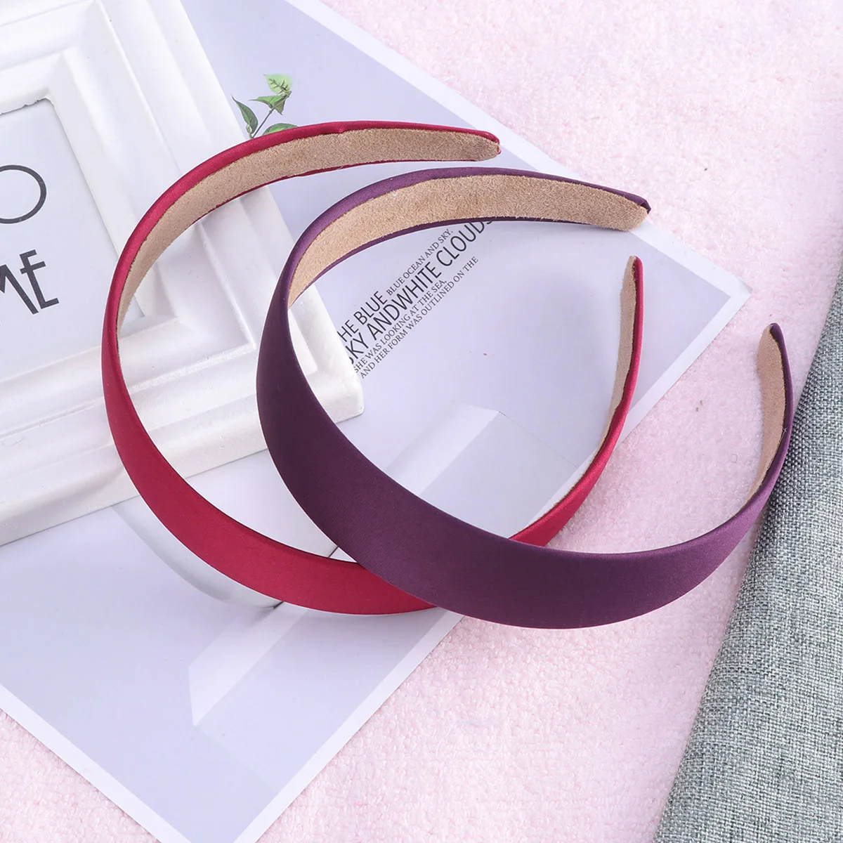 

8Pcs Wide Headwear for Women Girls Charming Headbands in Brown Green Blue Khaki Pink Red Hairband