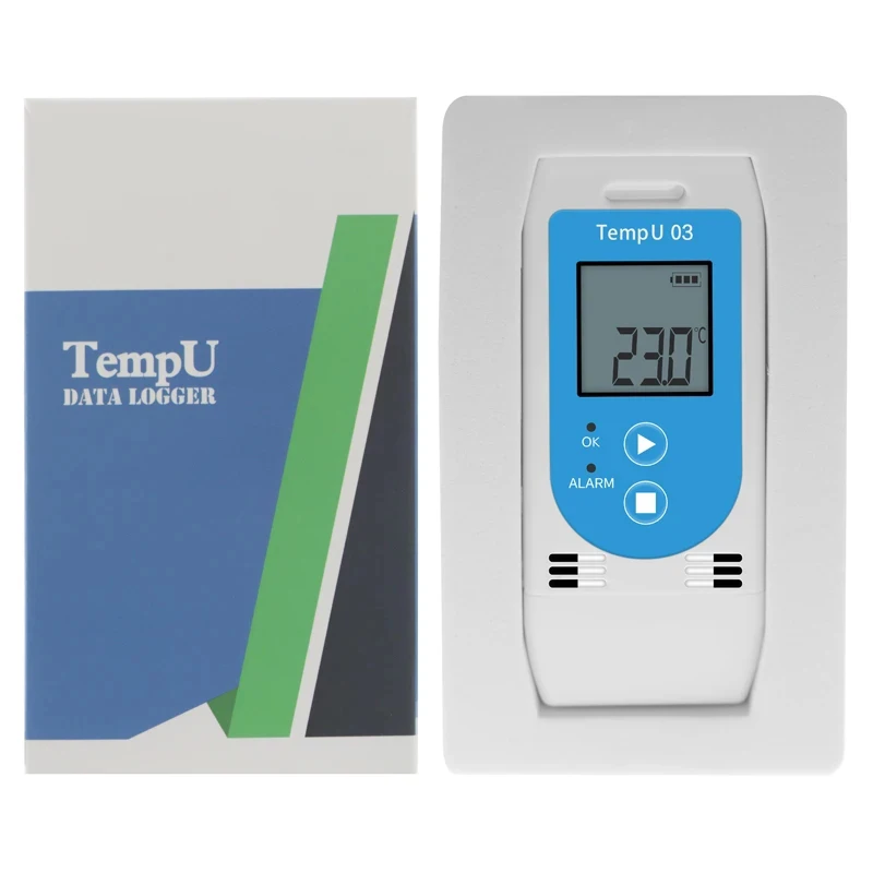 

TempU 03 USB Thermometer Hygrometer logger Reusable With 32000 Points Recorder Capacity RH TEMP Data Logger Recording Meter