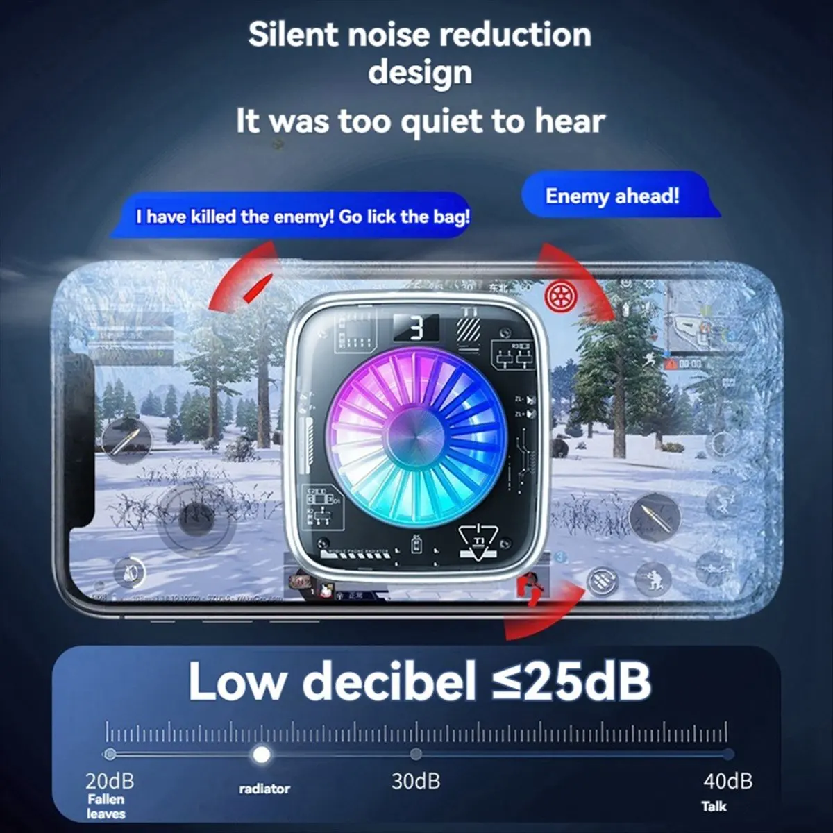 A687F Perfect ★◀◁SR01 PRO Mobile Phone Game Cooler Number Show Magnetic Backpack Semiconductor Radiator for IOS/Android C