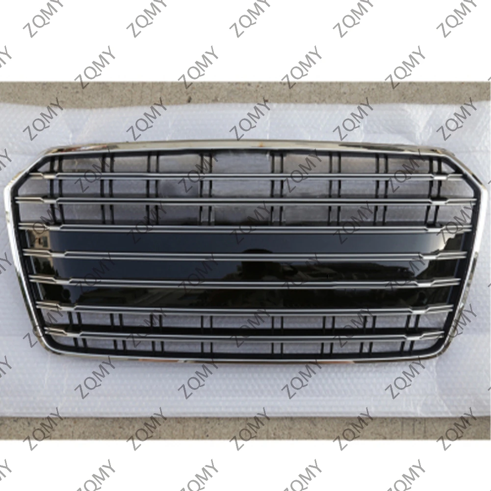 

With/Logo For Audi A7/A7L 2016 2017 2018 Car Front Bumper Grille Centre Panel Styling Upper Grill (Modify S7 style)