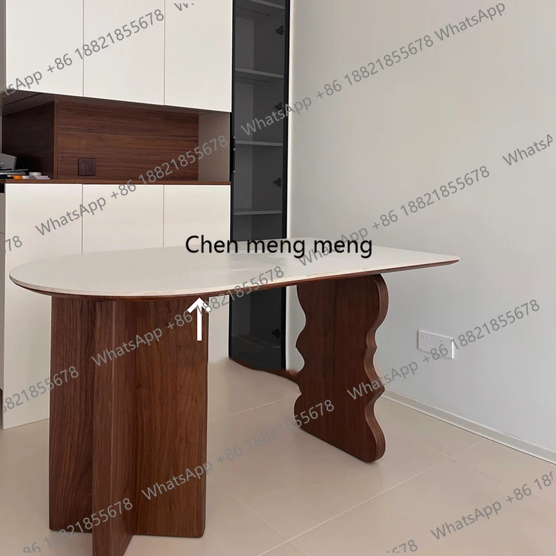 

Designer Modern Dining Table Wood Chairs Hallway Extending Wall Corner Dining Table High Terrace Muebles Living Room Furniture