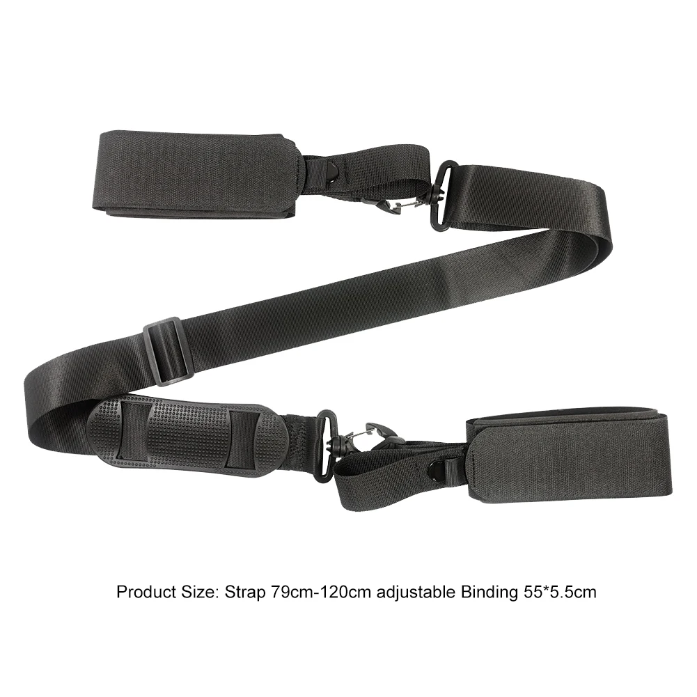 النايلون مع وسادة مضادة للانزلاق على الجليد الأشرطة المحمولة التزلج القطب حمل حزام على الجليد حماية القطب التعادل في الهواء الطلق إكسسوارات رياضية #6