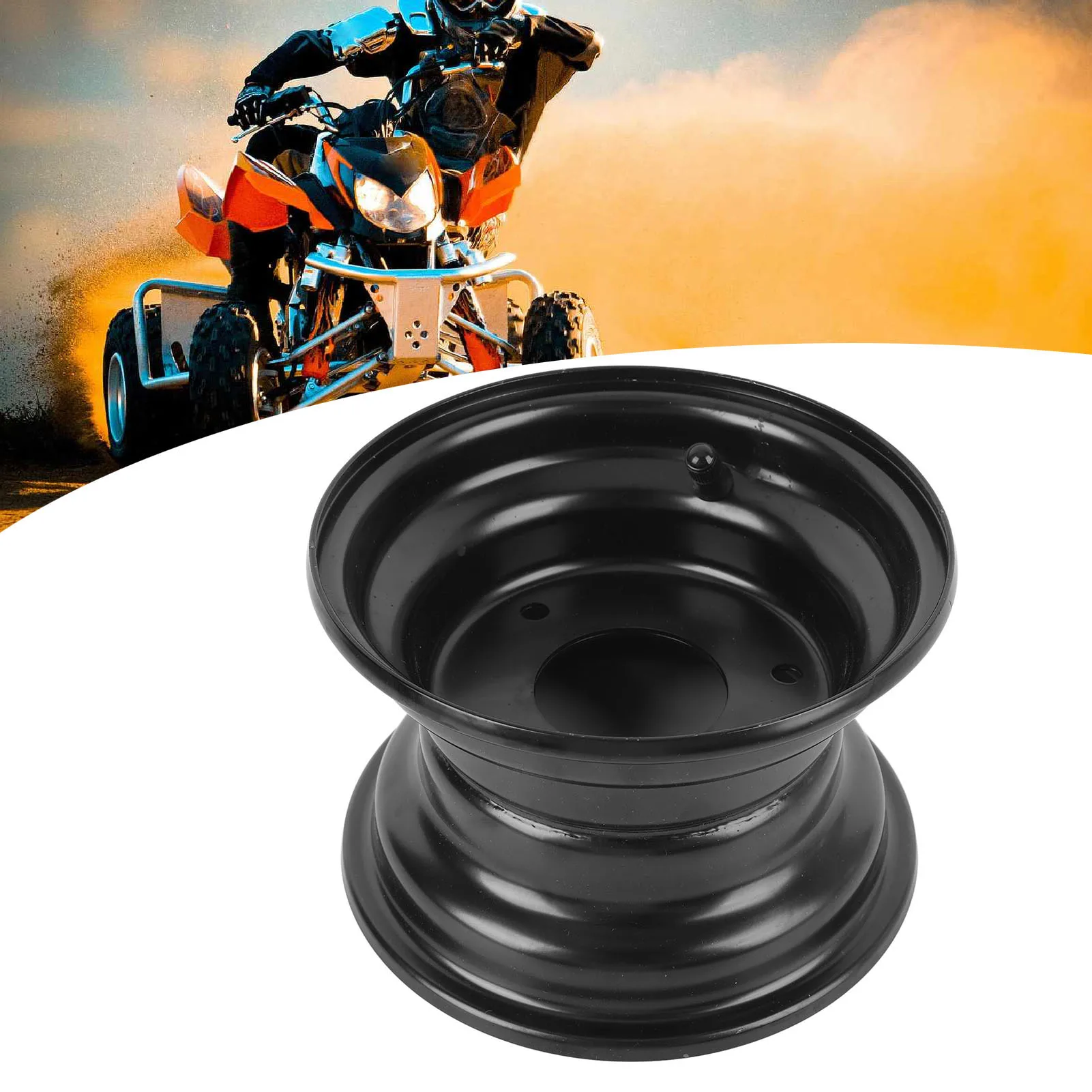 Go Kart Wheel Rim Stylish Look Anti Slip Easy Installation Enhanced Traction 6 Inch Tire Rim 145/70-6 for Quad Dirt Bike