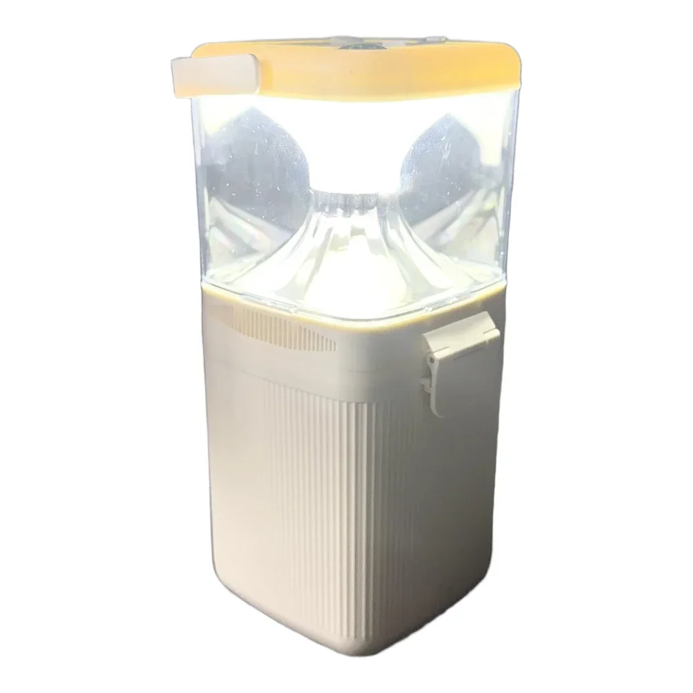 Camping Salt Water Lamp USB Power Delivery Function 350 Lumens 220h Runtime 103x91x206mm Size Lightweight White ABS