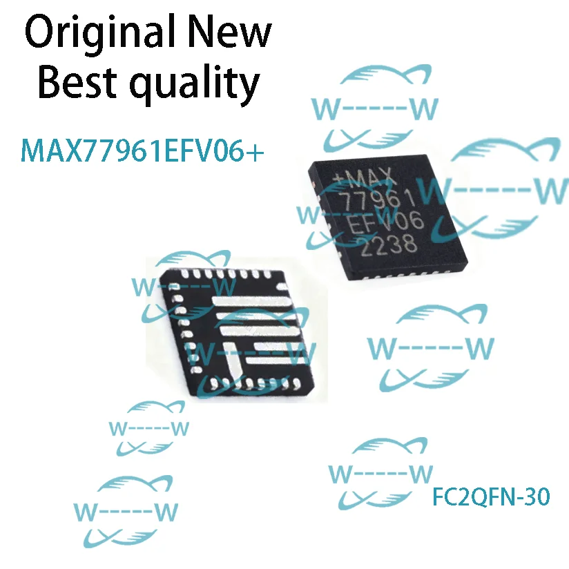 (1-5 PCS)NEW MAX77961EFV06+ MAX77961EFV06 MAX77961 EFV06 FC2QFN-30 IC CHIP