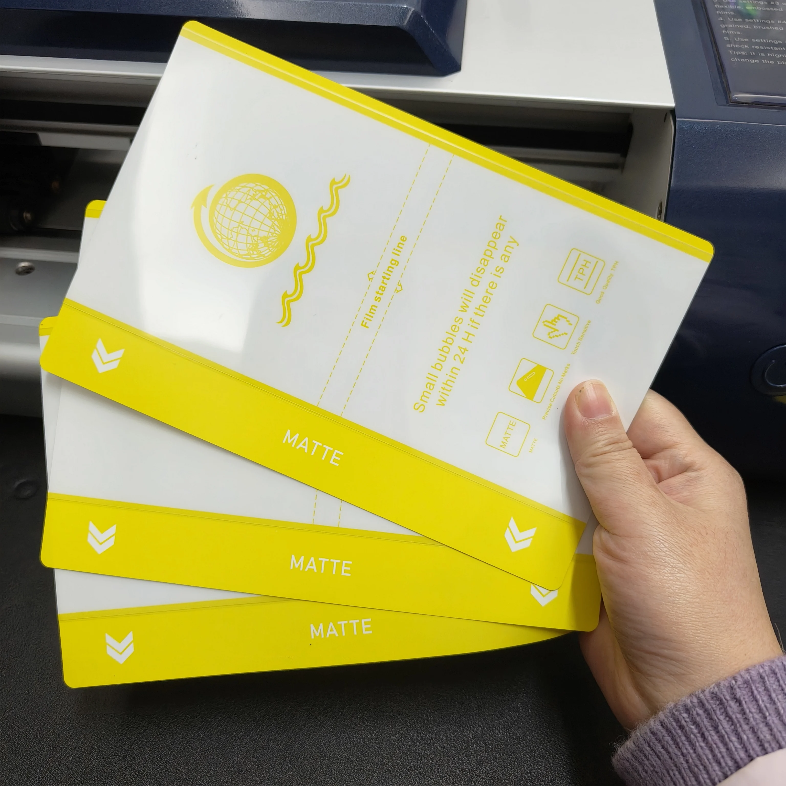 VORMIR 50PCS TPH HD CLEAR MATTE BLUE Privacy Flexible Hydrogel Film Mobile Phone Screen Protector For Plotter Cutting Machine