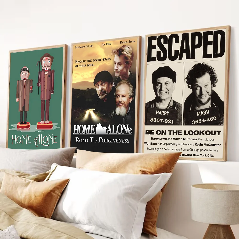 Kevin Home Alone Movie Classic Vintage Posters Vintage Room Home Bar Cafe Decor Nordic Home Decor