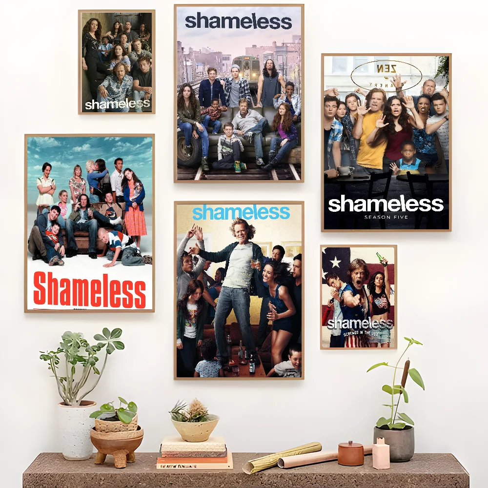 Tv Series Shameless Movie Classic DIY Sticky Poster Fancy Wall Sticker for Living Room Bar Decoration Wall Decor #6