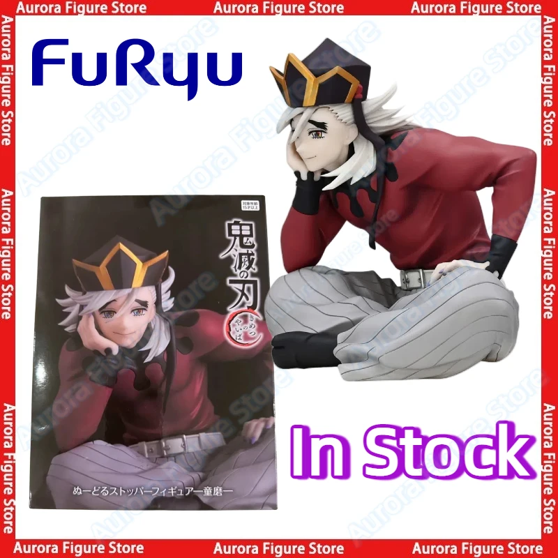 

In Stock Furyu Demon Slayer Kimetsu No Yaiba Twelve Kizuki Douma Desktop Cute Doll Anime Figures Toys Model Gift PVC Collectible
