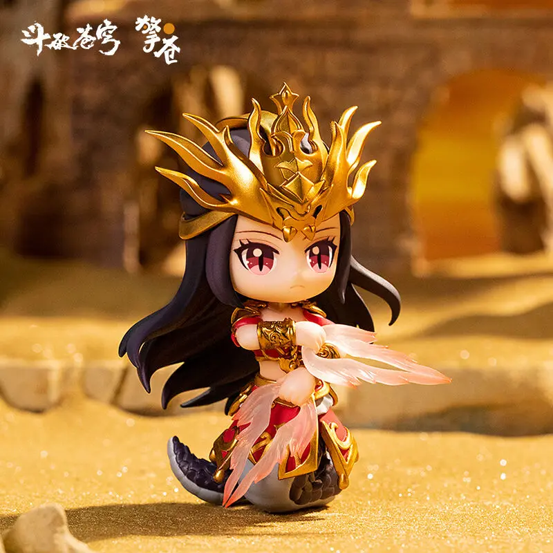 Stock Original Genuine Xiao Yan Yun Yun Medusa Q Version Fights Break Sphere Figure PVC Anime Portrait Model Toy Collection