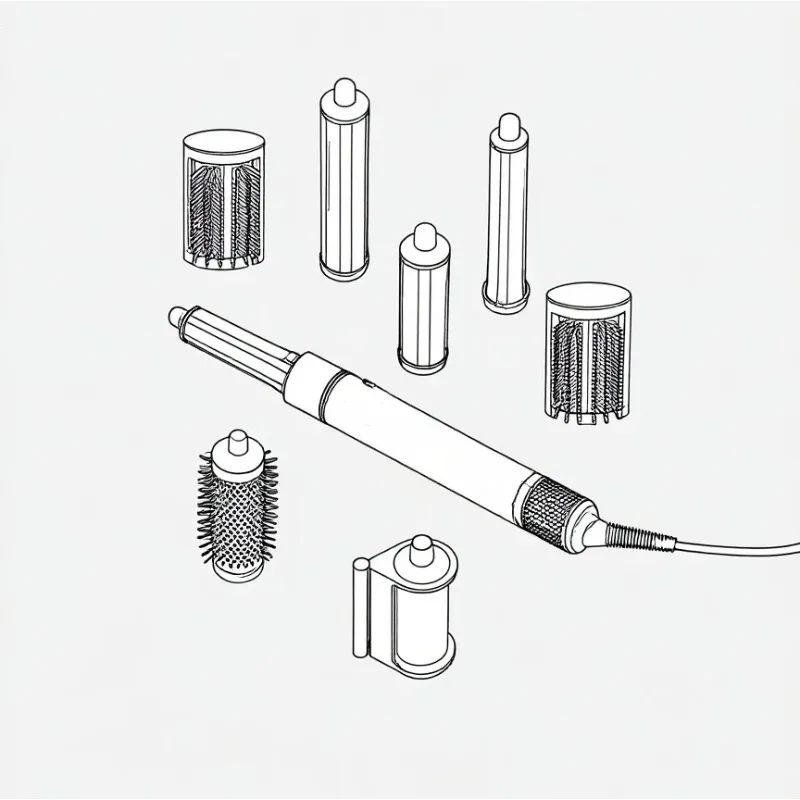 Professional Hair Curling Wand, Negative Ion Technology, Smart Temperature Control, Fast Drying & Damage-Free Styling