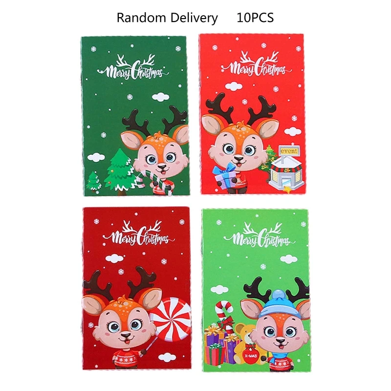 10 шт. рождественские тетради с героями мультфильмов для студентов, девочек и мальчиков, ежедневные журналы