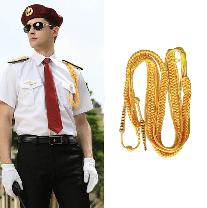 Aiguillette Shoulder Cord Traditional Braided Shoulder Badge Uniform Cosplay Accessory Costume DIY Clothing Decoration Epaulette