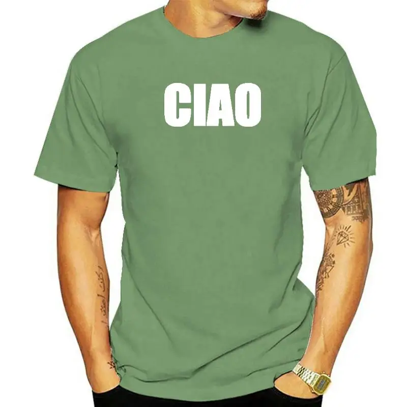 Fashion New CIAO T-Shirt Italy Italian Teacher School Sicily Europe Funny Vacation Shirt  Cool Tshirt Mens Clothes T Shirt