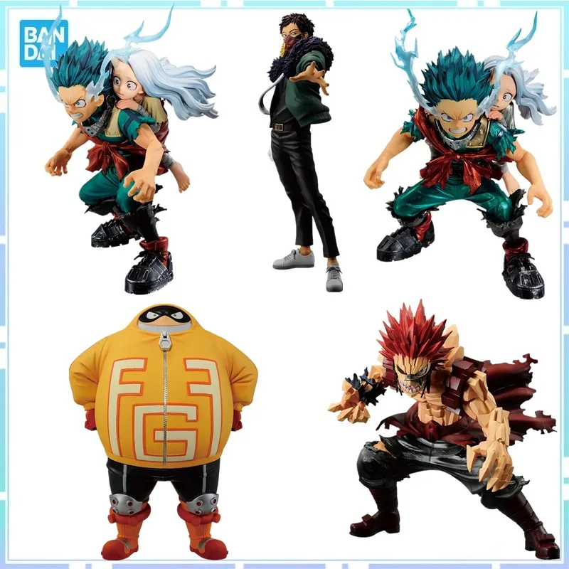 

Bandai Original Anime My Hero Academia Ichiban Kuji Midoriya Izuku Overhaul Kirishima Eijiro Feibo ПВХ Фигурка Модель Игрушки