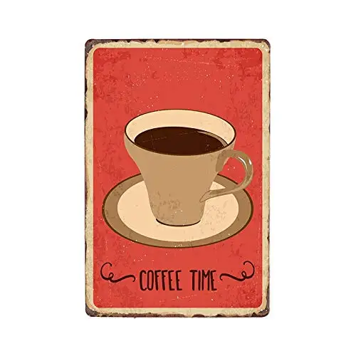 

8x12 Inch Retro Metal Coffee Theme Metal Tin Signs Cafe Shop Plaque Vintage Bar Pub Wall Decorative Poster Home Decor aasd-02