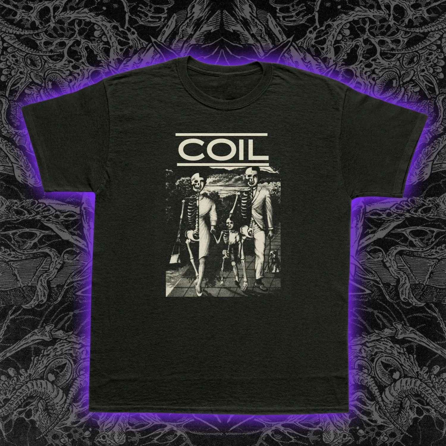 Coil Unnatural History T-Shirt Industrial Experimental Occult Dark Ambient Tee