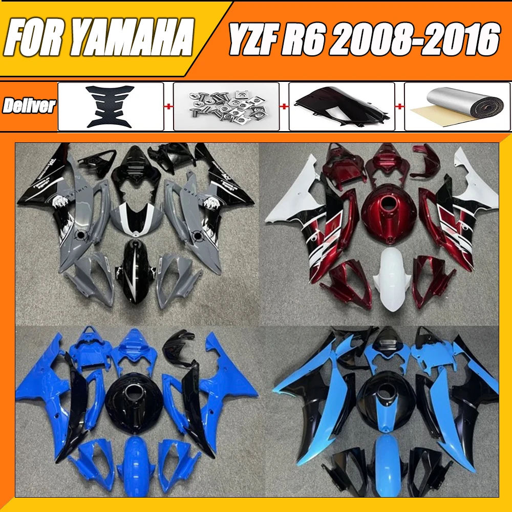 New ABS Motorcycle Fairings Kits For Yamaha YZF-R6 YZF 600 R6 2008 2009 2010 2011 2012 2013 2014 2016 Bodywork full fairing zxmt