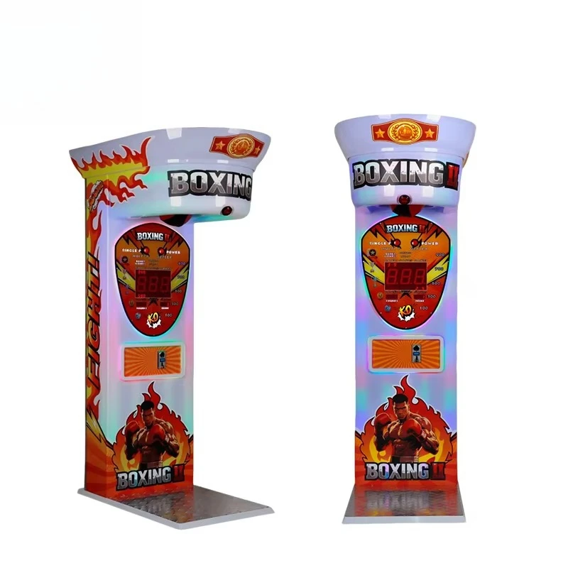 Indoor Game Room Amusement Gaming New Design Vacuum Forming Version Coin Operated Arcade Punch Boxing Machine