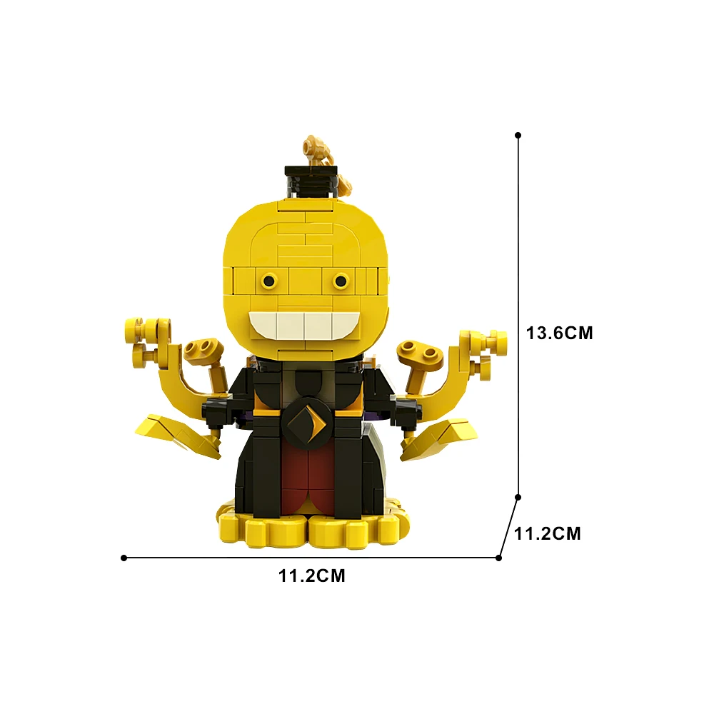 Gobricks MCO Koro Sensei Assassination Classroom BrickHeadz Bricks Assassination Classroom Building Blocks Set Toys For Gift